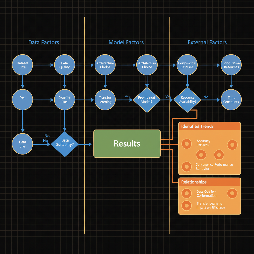 Concept architecture for Identify relationships and trends or any factors that could affect the results of research.