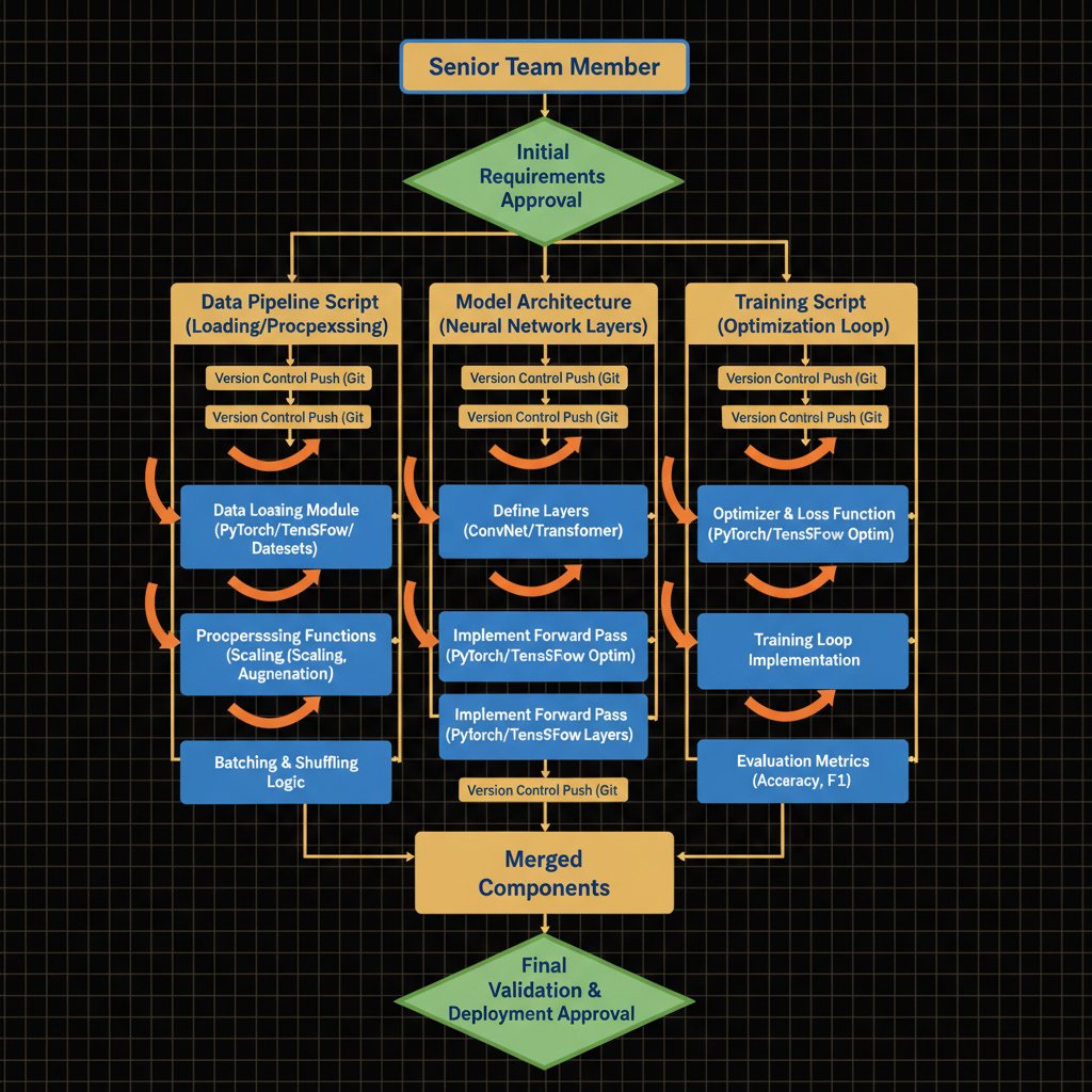 Concept architecture for Write software components or scripts under the supervision of a senior team member.